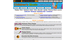 Desktop Screenshot of childrensmusicacademy.biz